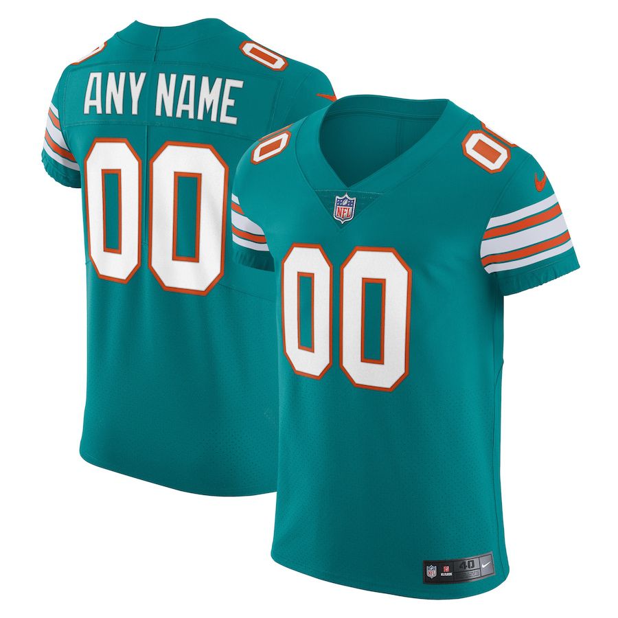 Men Miami Dolphins Nike Green Elite Vapor Untouchable Custom NFL Jersey